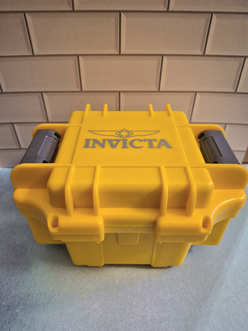 Invicta Yellow Hard Protective Watch Case - Travel Storage